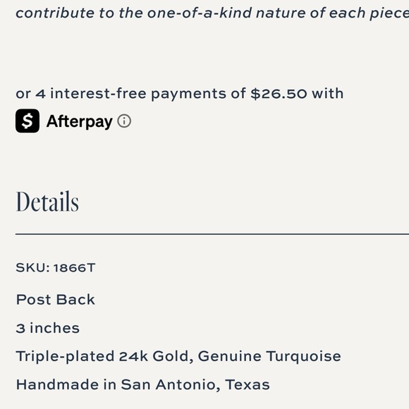 Susan Shaw Elegant Gold and Turquoise Filigree Earrings - Picture 9 of 10